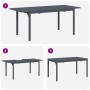 Conjunto de Comedor de Jardín 7 pcs Negro ratán sintético en Mesas de jardín | Comprar online en Foru.es