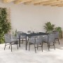 Conjunto de Comedor de Jardín 7 pcs Gris ratán sintético en Mesas de jardín | Comprar online en Foru.es