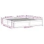 White solid wood bed frame Supe King 180x200 cm by vidaXL, Beds and slatted bases - Ref: Foro24-814965, Price: 148,42 €, Disc...