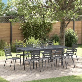 Conjunto de Comedor de Jardín 11 pcs Antracita en Mesas de jardín | Comprar online en Foru.es