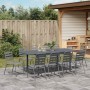 Conjunto de Comedor de Jardín 11 pcs Antracita en Mesas de jardín | Comprar online en Foru.es