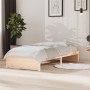 Estructura de cama madera maciza 90x190 cm de vidaXL, Camas y somieres - Ref: Foro24-814914, Precio: 92,58 €, Descuento: %