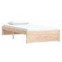Estructura de cama madera maciza 90x190 cm de vidaXL, Camas y somieres - Ref: Foro24-814914, Precio: 92,58 €, Descuento: %