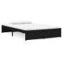 Estructura de cama madera maciza negra 120x190 cm de vidaXL, Camas y somieres - Ref: Foro24-814923, Precio: 135,57 €, Descuen...
