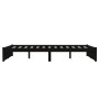 Estructura de cama madera maciza negra 120x190 cm de vidaXL, Camas y somieres - Ref: Foro24-814923, Precio: 135,57 €, Descuen...