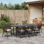 Conjunto de Comedor de Jardín 9 pcs Marrón ratán sintético en Mesas de jardín | Comprar online en Foru.es