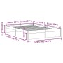 Estructura de cama madera maciza negra 120x190 cm de vidaXL, Camas y somieres - Ref: Foro24-814923, Precio: 135,57 €, Descuen...