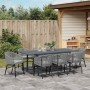 Conjunto de Comedor de Jardín 9 pcs Gris ratán sintético en Mesas de jardín | Comprar online en Foru.es