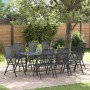 Conjunto de Comedor de Jardín 9 pcs Antracita Acero en Mesas de jardín | Comprar online en Foru.es