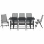 Conjunto de Comedor de Jardín 9 pcs Antracita Acero en Mesas de jardín | Comprar online en Foru.es