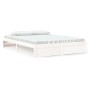 Estructura de cama de madera maciza blanco 160x200 cm de vidaXL, Camas y somieres - Ref: Foro24-814960, Precio: 134,25 €, Des...