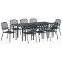 Conjunto de Comedor de Jardín 9 pcs Antracita Acero en Mesas de jardín | Comprar online en Foru.es