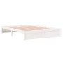 Estructura de cama de madera maciza blanco 160x200 cm de vidaXL, Camas y somieres - Ref: Foro24-814960, Precio: 134,25 €, Des...