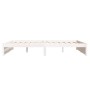 Estructura de cama de madera maciza blanco 160x200 cm de vidaXL, Camas y somieres - Ref: Foro24-814960, Precio: 134,25 €, Des...