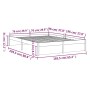 Estructura de cama de madera maciza blanco 160x200 cm de vidaXL, Camas y somieres - Ref: Foro24-814960, Precio: 134,25 €, Des...