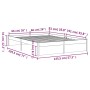 Estructura de cama de madera maciza 140x190 cm de vidaXL, Camas y somieres - Ref: Foro24-814929, Precio: 116,85 €, Descuento: %