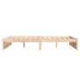 Estructura de cama de matrimonio madera maciza 135x190 cm de vidaXL, Camas y somieres - Ref: Foro24-814924, Precio: 121,68 €,...