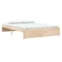 Solid wood bed frame 160x200 cm by vidaXL, Beds and slatted bases - Ref: Foro24-814959, Price: 131,55 €, Discount: %