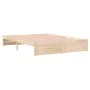 Solid wood bed frame 160x200 cm by vidaXL, Beds and slatted bases - Ref: Foro24-814959, Price: 131,55 €, Discount: %