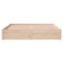 Solid wood bed frame 160x200 cm by vidaXL, Beds and slatted bases - Ref: Foro24-814959, Price: 131,55 €, Discount: %