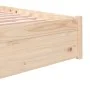 Solid wood bed frame 160x200 cm by vidaXL, Beds and slatted bases - Ref: Foro24-814959, Price: 131,55 €, Discount: %