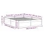 Solid wood bed frame 160x200 cm by vidaXL, Beds and slatted bases - Ref: Foro24-814959, Price: 131,55 €, Discount: %