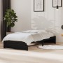 Estructura de cama individual madera maciza negra 90x190 cm de vidaXL, Camas y somieres - Ref: Foro24-814918, Precio: 110,11 ...