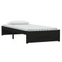 Estructura de cama individual madera maciza negra 90x190 cm de vidaXL, Camas y somieres - Ref: Foro24-814918, Precio: 110,11 ...