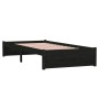 Estructura de cama individual madera maciza negra 90x190 cm de vidaXL, Camas y somieres - Ref: Foro24-814918, Precio: 110,11 ...