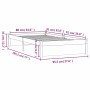 Estructura de cama individual madera maciza negra 90x190 cm de vidaXL, Camas y somieres - Ref: Foro24-814918, Precio: 110,11 ...