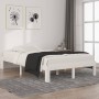 Estructura de cama madera maciza de pino blanco 120x200 cm de vidaXL, Camas y somieres - Ref: Foro24-810361, Precio: 102,77 €...