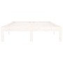 Estructura de cama madera maciza de pino blanco 120x200 cm de vidaXL, Camas y somieres - Ref: Foro24-810361, Precio: 102,77 €...