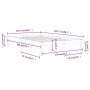 Estructura de cama madera maciza de pino blanco 120x200 cm de vidaXL, Camas y somieres - Ref: Foro24-810361, Precio: 102,77 €...