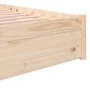 Solid wood bed frame 140x200 cm by vidaXL, Beds and slatted bases - Ref: Foro24-814949, Price: 116,39 €, Discount: %