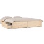 Estructura de cama con cajones 140x190 cm de vidaXL, Camas y somieres - Ref: Foro24-3103503, Precio: 200,58 €, Descuento: %