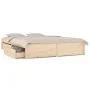 Estructura de cama con cajones 140x190 cm de vidaXL, Camas y somieres - Ref: Foro24-3103503, Precio: 198,05 €, Descuento: %