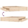 Estructura de cama con cajones 140x190 cm de vidaXL, Camas y somieres - Ref: Foro24-3103503, Precio: 200,58 €, Descuento: %