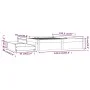 Estructura de cama con cajones 140x190 cm de vidaXL, Camas y somieres - Ref: Foro24-3103503, Precio: 198,05 €, Descuento: %