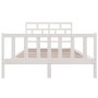 Estructura de cama de madera maciza de pino blanco 160x200 cm de vidaXL, Camas y somieres - Ref: Foro24-3101359, Precio: 155,...