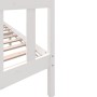 Estructura de cama de madera maciza de pino blanco 160x200 cm de vidaXL, Camas y somieres - Ref: Foro24-3101359, Precio: 155,...