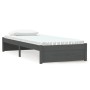 Estructura de cama individual madera maciza gris 75x190 cm de vidaXL, Camas y somieres - Ref: Foro24-814911, Precio: 71,09 €,...