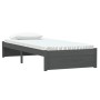 Estructura de cama individual madera maciza gris 75x190 cm de vidaXL, Camas y somieres - Ref: Foro24-814911, Precio: 71,09 €,...