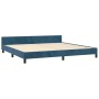 Estructura cama con cabecero terciopelo azul oscuro 200x200 cm de vidaXL, Camas y somieres - Ref: Foro24-347595, Precio: 136,...