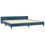 Estructura cama con cabecero terciopelo azul oscuro 200x200 cm de vidaXL, Camas y somieres - Ref: Foro24-347595, Precio: 135,...