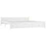 Estructura de cama madera maciza blanco Super King 180x200 cm de vidaXL, Camas y somieres - Ref: Foro24-815060, Precio: 160,3...