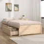 Bed frame with drawers 90x190 cm by vidaXL, Beds and slatted bases - Ref: Foro24-3103458, Price: 163,89 €, Discount: %