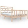 Solid pine wood bed frame 120x200 cm by vidaXL, Beds and slatted bases - Ref: Foro24-3101343, Price: 122,77 €, Discount: %
