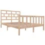 Solid pine wood bed frame 120x200 cm by vidaXL, Beds and slatted bases - Ref: Foro24-3101343, Price: 122,77 €, Discount: %
