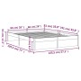 Estructura de cama de madera maciza negro 140x190 cm de vidaXL, Camas y somieres - Ref: Foro24-814933, Precio: 145,77 €, Desc...