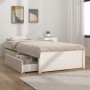 Estructura de cama individual con cajones blanco 90x190 cm de vidaXL, Camas y somieres - Ref: Foro24-3103459, Precio: 200,78 ...